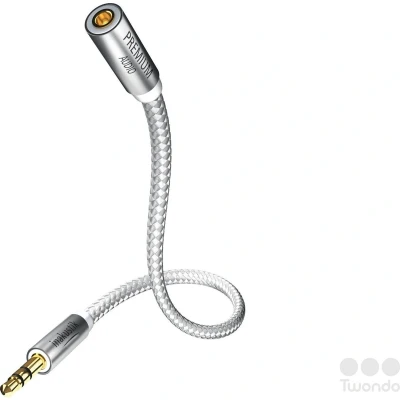 Afbeelding van Inakustik Premium 3,5 mm stereo jack verlengkabel (2 m, aansluiting (AUX)), Audiokabel