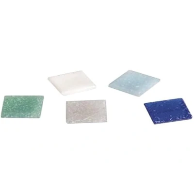 Afbeelding van Rayher Hobby Artdecor Mosaik Mix 1453108 mozaïekmix, 2 x cm, ca. 350 stuks, doos 1 kg, glasmozaïek, blauwe tinten
