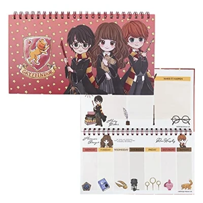 Afbeelding van CERDÁ LIFE&#039;S LITTLE MOMENTS, Harry Potter, kleine schoolagenda met spiraalbinding, officieel gelicentieerd product, Warner Bros, jongens, Eén maat, blauw, Blauw
