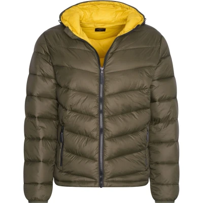 Afbeelding van Cappuccino Italia Heren Jas Winter Hooded Jacket Army Groen Maat XXL