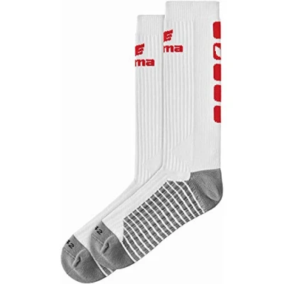 Afbeelding van CLASSIC 5 C sokken lang wit/rood / 31 34