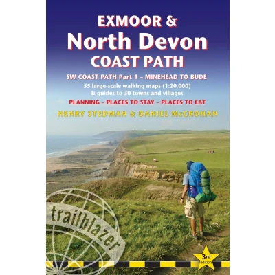 Afbeelding van Exmoor &amp; North Devon Coast Path Trailblazer Walking Guide