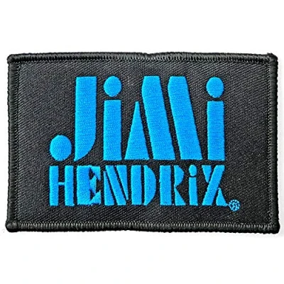 Afbeelding van Jimi Hendrix Stencil Logo Patch Zwart