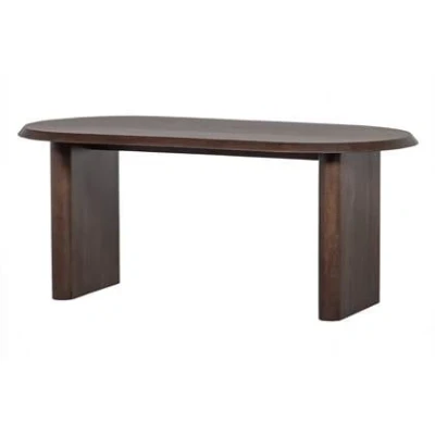 Afbeelding van vtwonen Ellips Eetkamertafel Mango Hout Walnoot 75x180x90