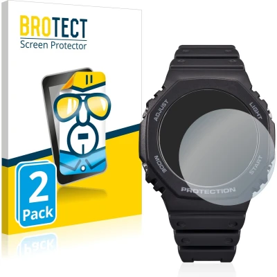 Afbeelding van BROTECT Screenprotector voor Casio G Shock GA B2100 Folie Beschermfolie transparant (2 Stuks)