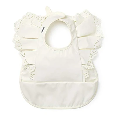 Afbeelding van Elodie Slab Slabbetjes Slabbertjes Baby Vanilla White