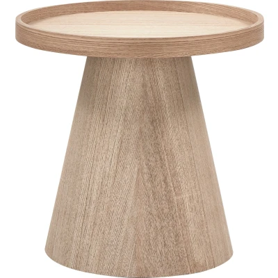 Afbeelding van WOOOD Maud Bijzettafel Hout Naturel 38x39x39