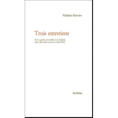 Image de Trois entretiens. Sur la guerre, morale et religion