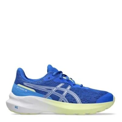 Afbeelding van Asics GT 1000 13 Unisex Hardloopschoenen voor op de weg kinderen, Maat: 32.5, Illusion blue/white Textiel/ synthetisch