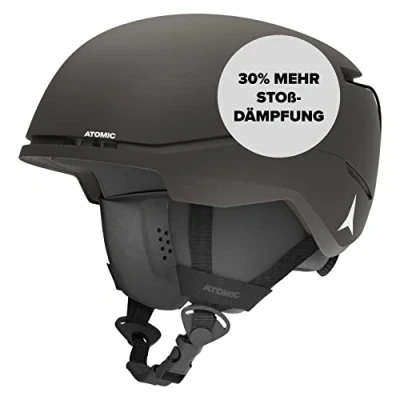 Afbeelding van Atomic Skihelm Kinderen Four Jr Snowboard Helm Wintersport bescherming Zwart 48 52