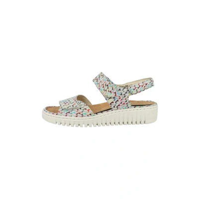 Afbeelding van Waldläufer Hwillow Sandalen met sleehak, Dames, Maat: 37, Multi Leer