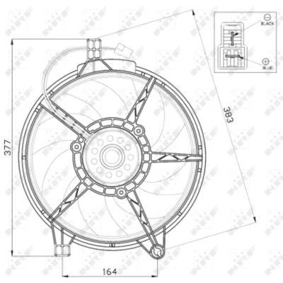Afbeelding van Koelventilatorwiel NRF 47445