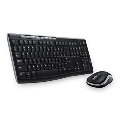 Afbeelding van Logitech MK270 Combo draadloos toetsenbord en muis voor Windows, Hebreeuws zwart