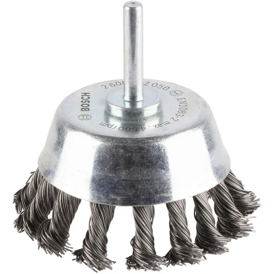 Image de BOSCH 2608622050 tasse brosse en acier avec fil torsadé 65 x 0,5 mm
