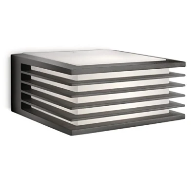Afbeelding van PHILIPS myGarden Shades buitenwandlamp zonder lamp, E27, IP44, 15 W, antraciet