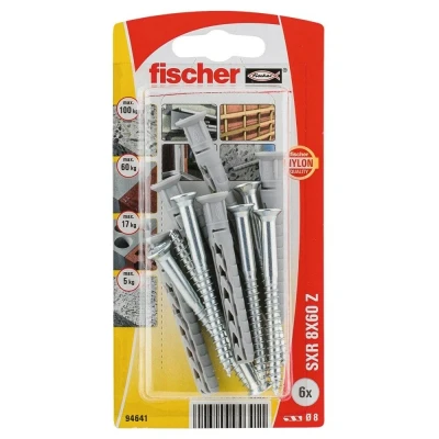 Afbeelding van Fischer constructieplug SXR 8x60mm 6 stuks