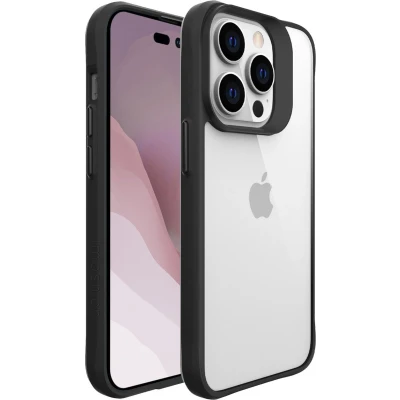 Afbeelding van iMoshion Hoesje Geschikt voor iPhone 14 Pro Rugged Hybrid Case Zwart / Transparant
