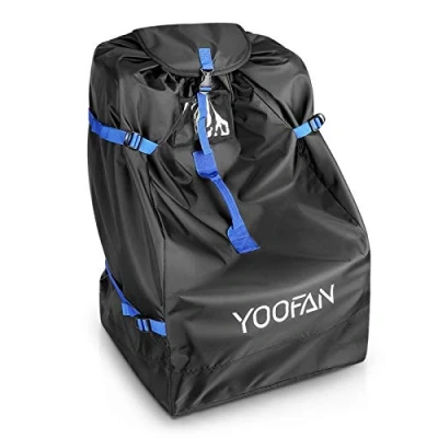 Afbeelding van YOOFAN Transporttas voor kinderzitje, robuuste transporttas, draagbare reistas autostoel, tegen waterdicht en stofdicht, zwart, 1 Stück (1er Pack)