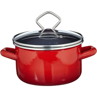 Afbeelding van Krüger 31716 RO Rom braadpan, email, 16 cm, rood