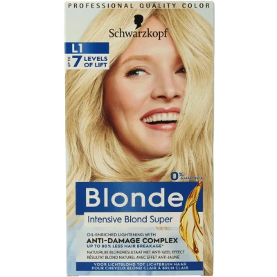 Afbeelding van Schwarzkopf Blonde L1 Intensive Blond Super Haarkleuring