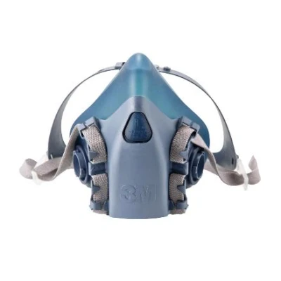 Afbeelding van 3M Demi masque en silicone, 7503, L, 3M, Bleu Convient aux l&#039;élevage d&#039;animaux