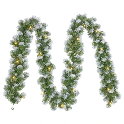 Afbeelding van Black Box Trees Slinger Frosted Led 20 Lamps Kunstgroen Ø20x270 cm Groen Tips 140