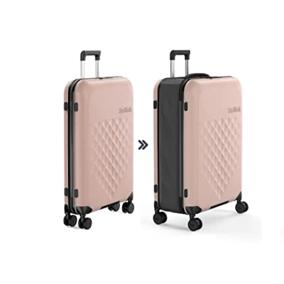 Afbeelding van Rollink Vega 360 Opvouwbare Large Koffer 4w rose smoke Harde