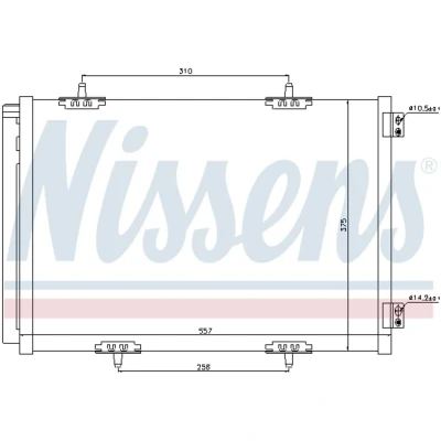 Afbeelding van Nissens Airco condensor 940055
