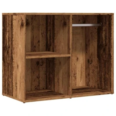 Afbeelding van vidaXL Kledingkast 80x40x65 cm bewerkt hout oud houtkleurig