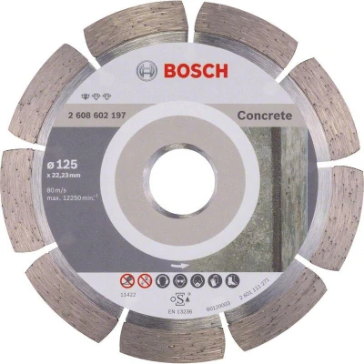 Image de BOSCH 2608602197 Disque de coupe diamanté Standard pour le béton 125 x 22,23 1,6 10 mm