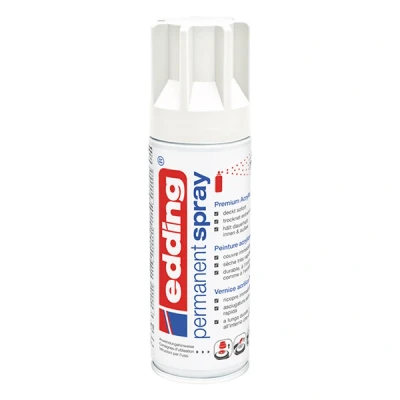 Image de Bombe de peinture acrylique permanent Edding 5200 blanc mat