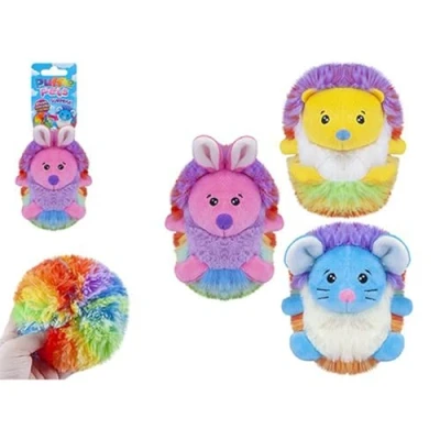 Afbeelding van Puffle Pets Rainbow Mix meerkleurig assortiment (10 cm) schattig pluche speelgoed, onweerstaanbaar zacht en behaaglijk perfect verzamelobject cadeau