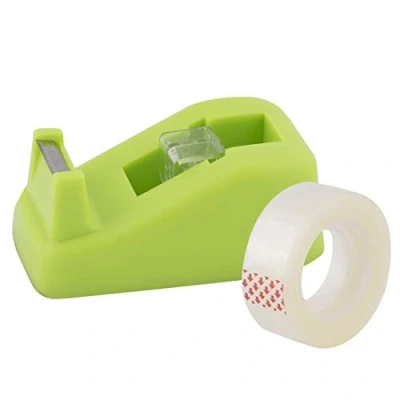 Afbeelding van D.RECT Plakbandafroller 8005 groen premium kwaliteit plakbandbreedte tot 19 mm plakbandlengte 33 m + 1 rol tape x