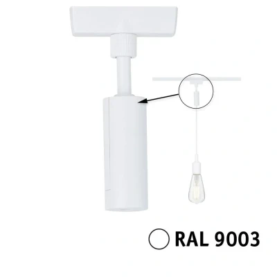 Afbeelding van Paulmann 95655 230V railsysteemcomponenten Pendeladapter Wit