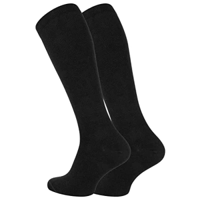 Afbeelding van VCA 2 paar compressiesokken voor dames en heren, zwart, antraciet, beige, marineblauw, zwart.