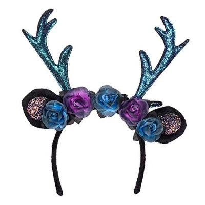 Afbeelding van Boland Diadeem Dark deer Één maat Volwassenen Vrouwen Fantasy Fee Rendier