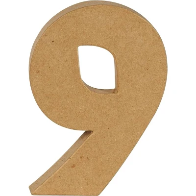Afbeelding van Decopatch Cijfer 20 cm Papier marche 9