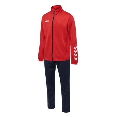 Afbeelding van Hummel Promo SUIT Trainingspak, Heren, Maat: XXL, True red/marine