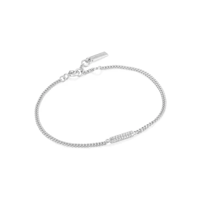 Afbeelding van Ania Haie dames Glam Bar armband van Zilver met zirkonia in de kleur
