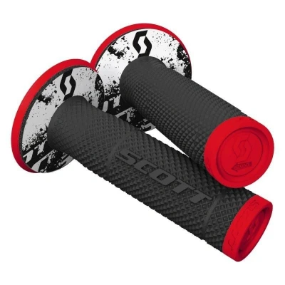 Afbeelding van Scott 2023 SX Handvaten + Donuts Fluor Rood / Zwart