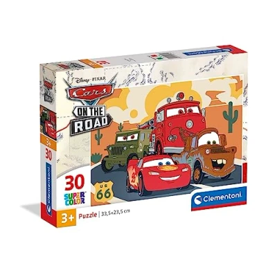 Afbeelding van Clementoni 20274 Supercolor Cars Disney Pixar puzzel 30 stukjes voor kinderen vanaf 3 jaar