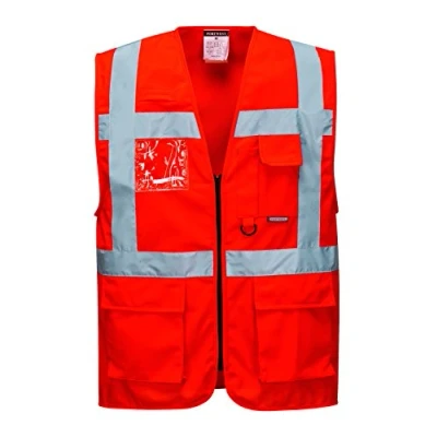 Afbeelding van Portwest Berlin S476RERM veiligheidsvest, maat M, rood
