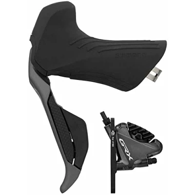 Afbeelding van Shimano Schijfremset Grx rx810 Links Voor 2 speed Di2 Zwart