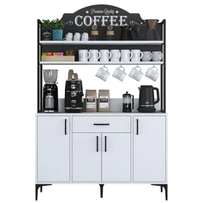 Afbeelding van Multifunctionele kast Woody Fashion 120 x 40 184 cm Wit