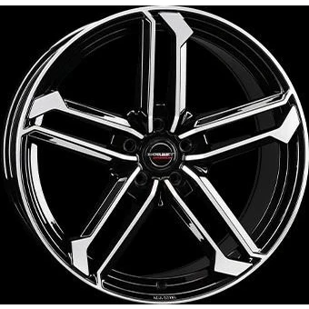 Afbeelding van BORBET 5 gat 19duim 112mm lichtmetalen Velg ATX zwart vooraan gepolijst 497405