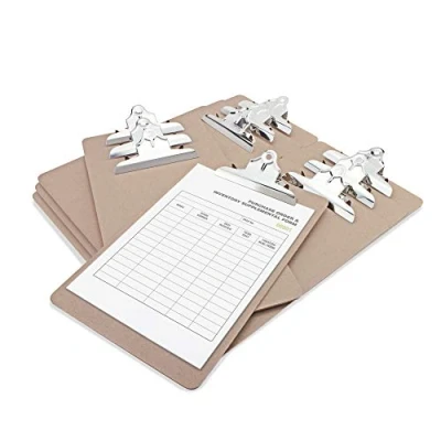 Image de Rapesco 1521A Business Pack: 12 Porte Blocs en Panneaux Durs à Grande Capacité, A4+, Marron