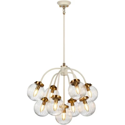 Afbeelding van Bohemian Hanglamp Steady Lighting Metaal E14 L: 67.2cm Voor Binnen Woonkamer Eetkamer Bruin