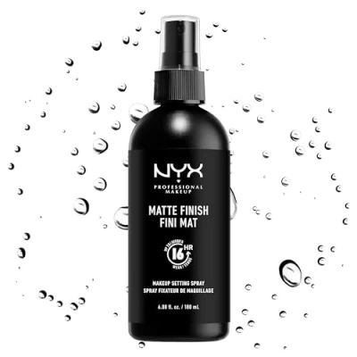 Afbeelding van NYX Professional Makeup Fixing Spray, langhoudende, afwerkingsspray, Veganistische formule, matte afwerking, Maxi Size 180 ml