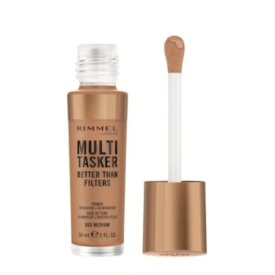 Image de Rimmel Multi Tasker Better Than Filters, 005 Medium, Apprêt Visage, Booster Lumineux et Surligneur, Formule Vegan, Léger Plume, Propriétés Anti Âge 30 ml