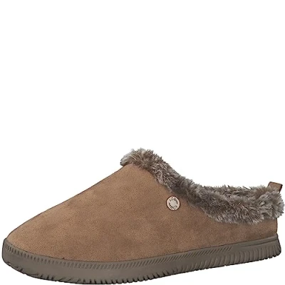 Afbeelding van s.Oliver Pantoffels, Dames, Maat: 37, Cognac Textiel